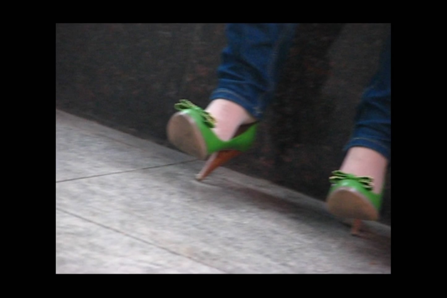 Beautiful woman who uses heels shoes